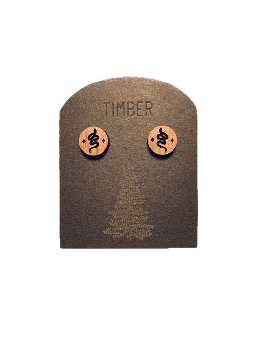 TIMBER - "Rattler" walnut wood studs