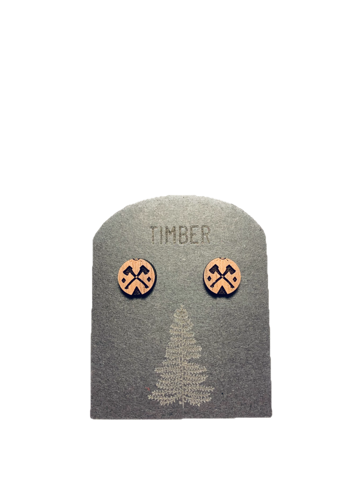 TIMBER - "Logger" walnut wood studs