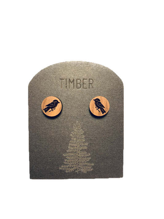 TIMBER - "Bluebird" walnut wood studs